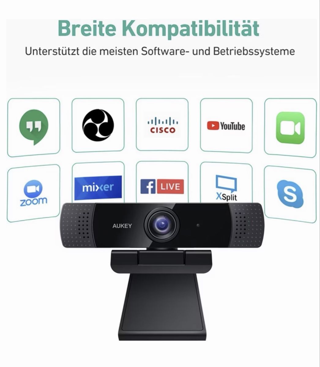 Aukey Webcam: Webcam 1080p Aukey PC-LM1E – Nuovo (secondo la descrizione) da Crissier venduto da den_gb8b 3
