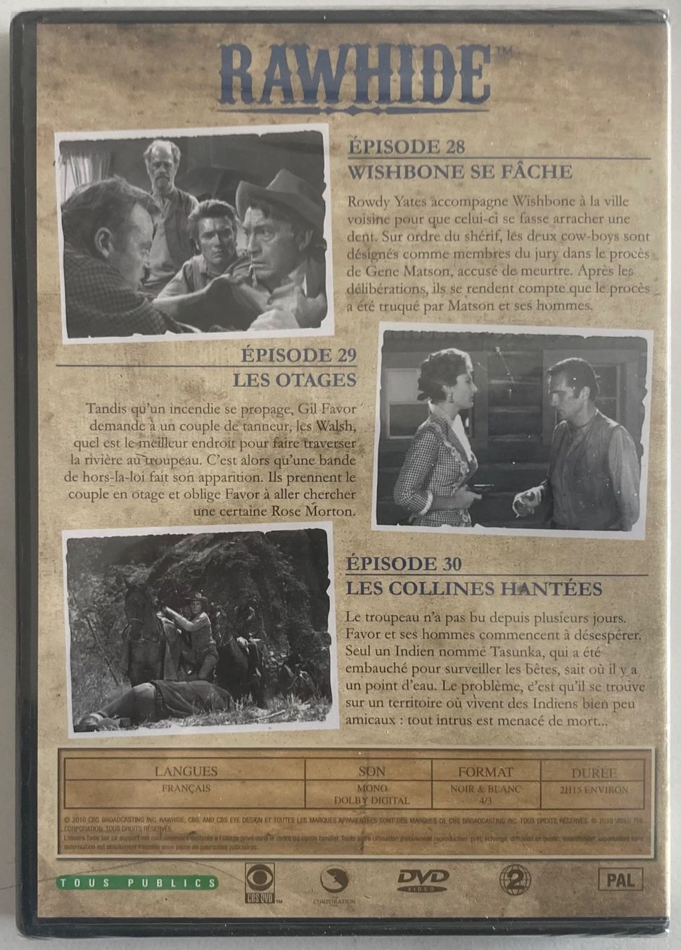 Tutti i DVDs: CLINT EASTWOOD - RAWHIDE N°10 – Usato da Poliez-Pittet venduto da Newtown-Records 4