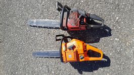 3 Motorsägen Husqvarna, Jonsered, Dolmar
