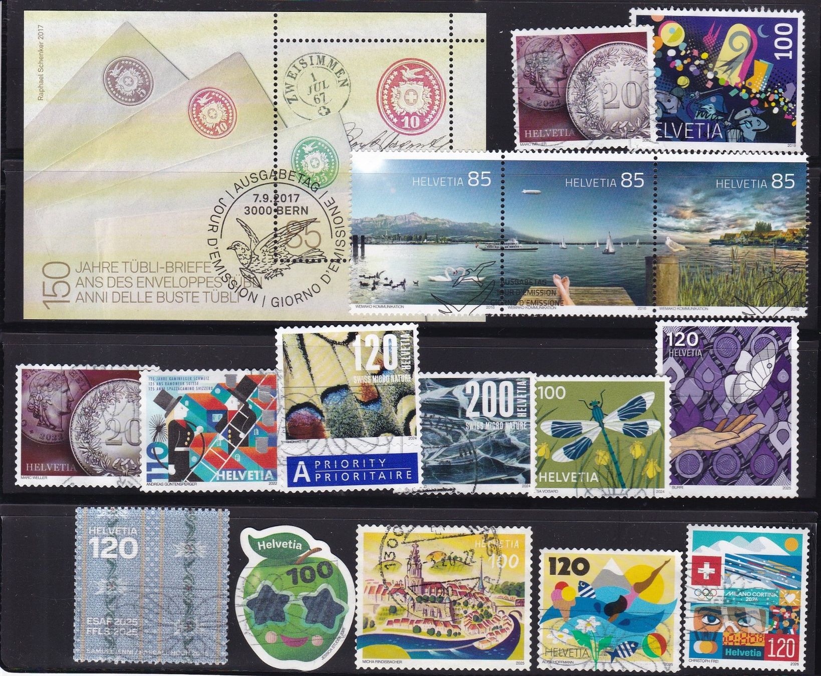 Tutti i francobolli: CH Briefmarken Lot ab 2007 – Usato da Münchwilen AG venduto da Nesar 5