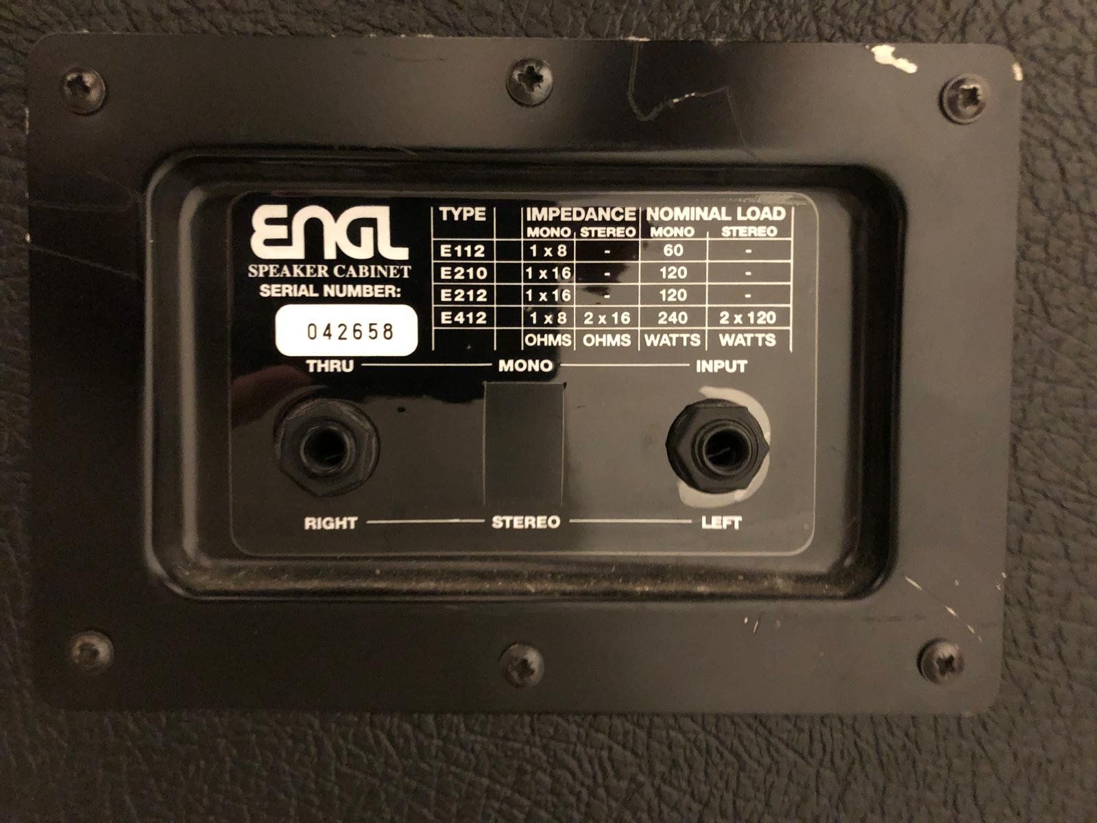 Engl Casse acustiche: Engl Cab 212 – Usato da Sissach venduto da PGM02 1