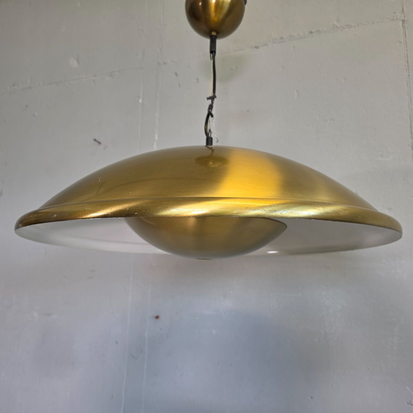 Lampadari & plafoniere: Vintage Ceiling Lamp, Brass, MCN Messing Hängelampe Leuchte – Usato da Nottwil venduto da Wondewa-Shop 1