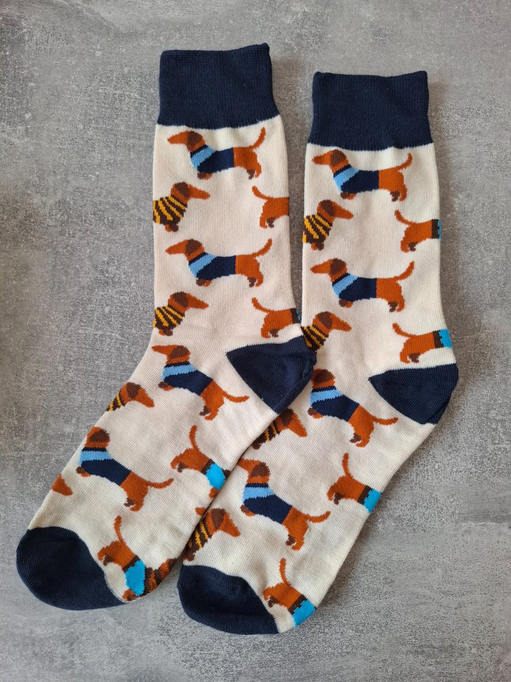 Calze: Socken Dackel – Nuovo e nell'imballaggio originale da Winterthur venduto da andrekeller95