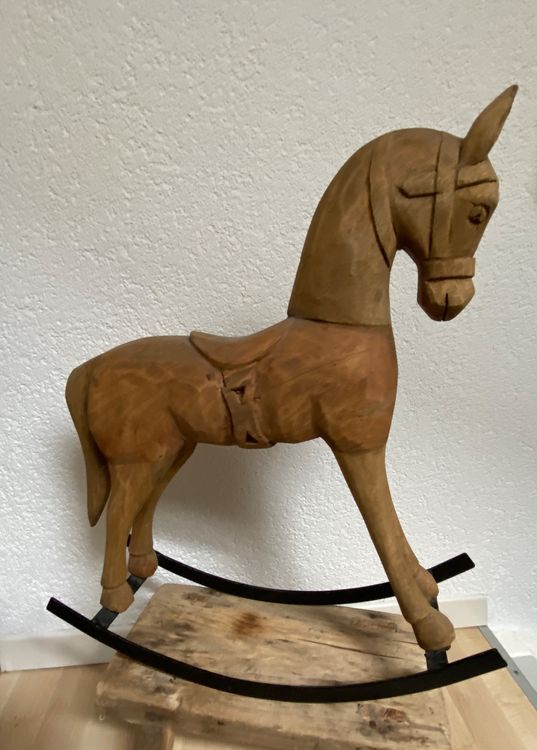 Holz Schaukelpferd Deko