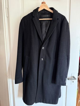 Herren Mantel Zara Man schwarz in gutem Zustand