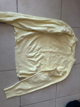 Damen Pullover gelb Rundhalsausschnitt gebraucht