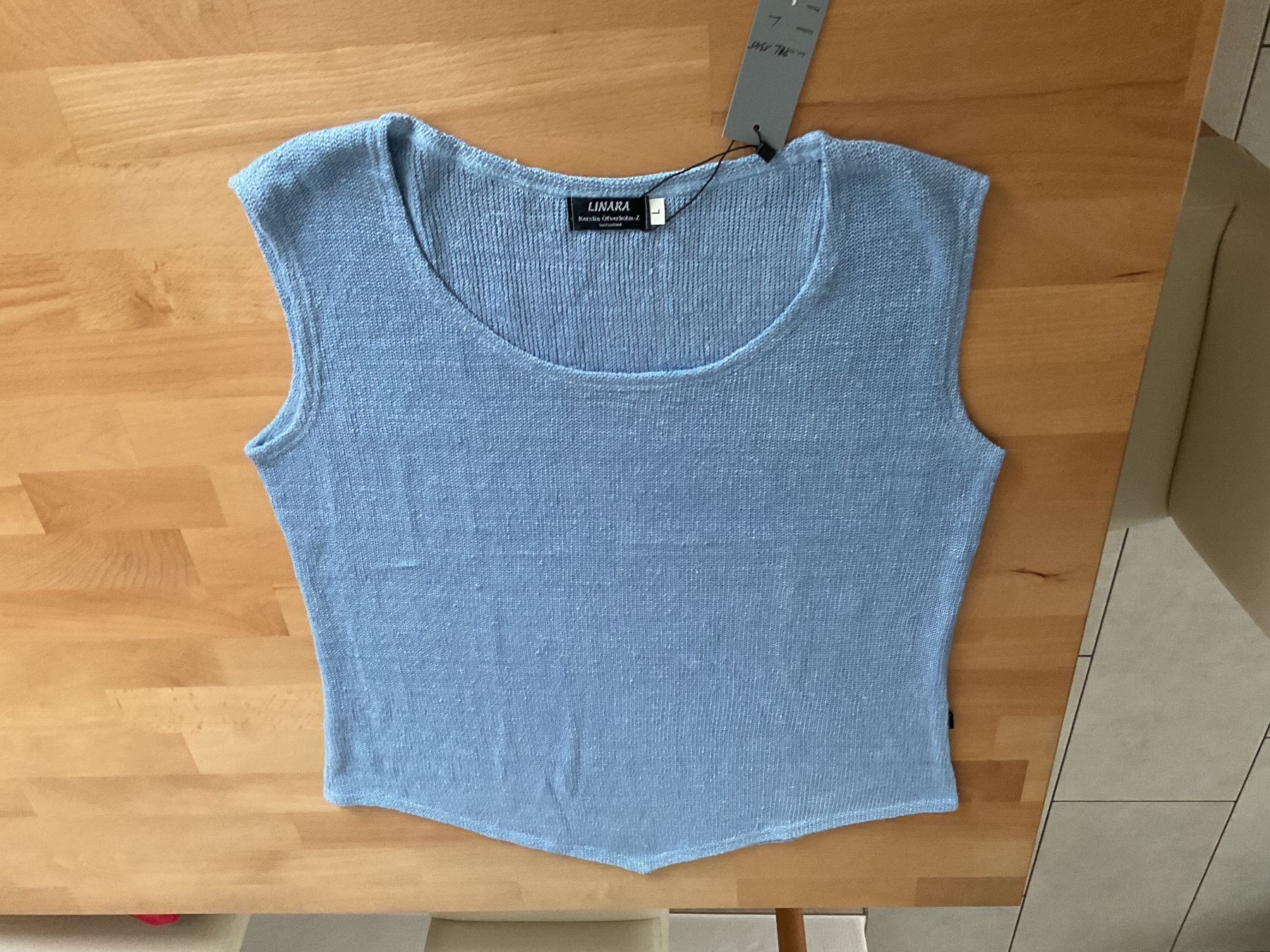 Pullover & Sweatshirts: Ärmelloser Linen Strick 🧶 Pullover Linara L – Neu (gemäss Beschreibung) aus Wil ZH von RiccardaWegmann 7