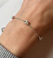 Bracelet en argent 925 AGATHA maille grain de café