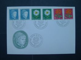 1963 FDC Nr. J200 - J204 ohne Leuchtstoff