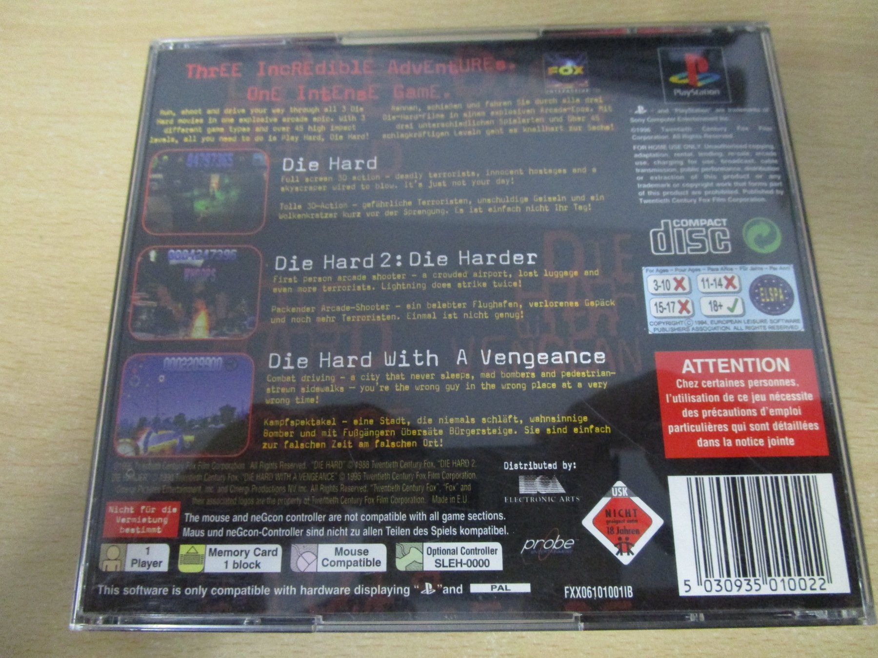 Sony Giochi: Die Hard Trilogy Playstation 1 PSX PS One PS1 – Usato da Goldau venduto da agestuffer 1