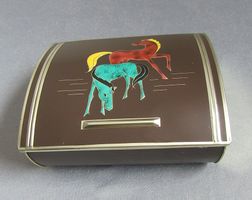 Blechdose mit Pferde-Motiv • zirka 50er/60er Jahren
