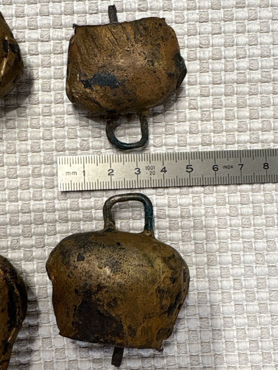 Campanacci mucche: 6 Metall Glocken / Haldarbeit – Usato da Rümlang venduto da SchumBru10 3