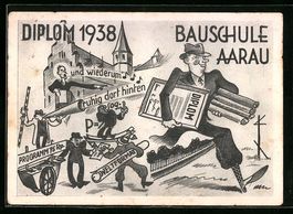 Aarau, Bauschule, Diplom 1938, Absolvia