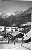 AK Chateau-d-Oex im Winter, gelaufen 1963