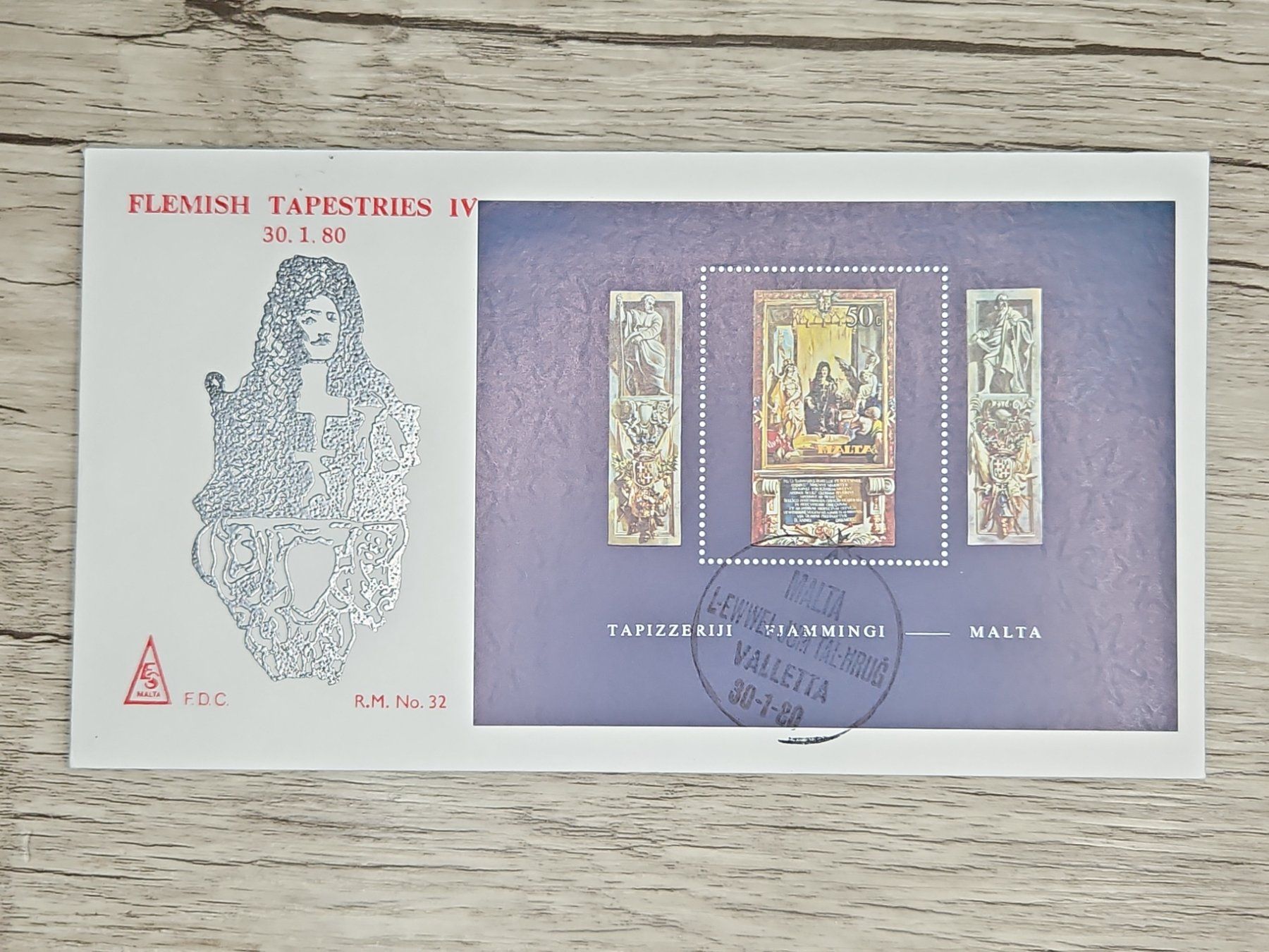 Alle Briefmarken: CL05 Enveloppe + Timbre Malte 1980 – Gebraucht aus Cousset von Patrick_Collections
