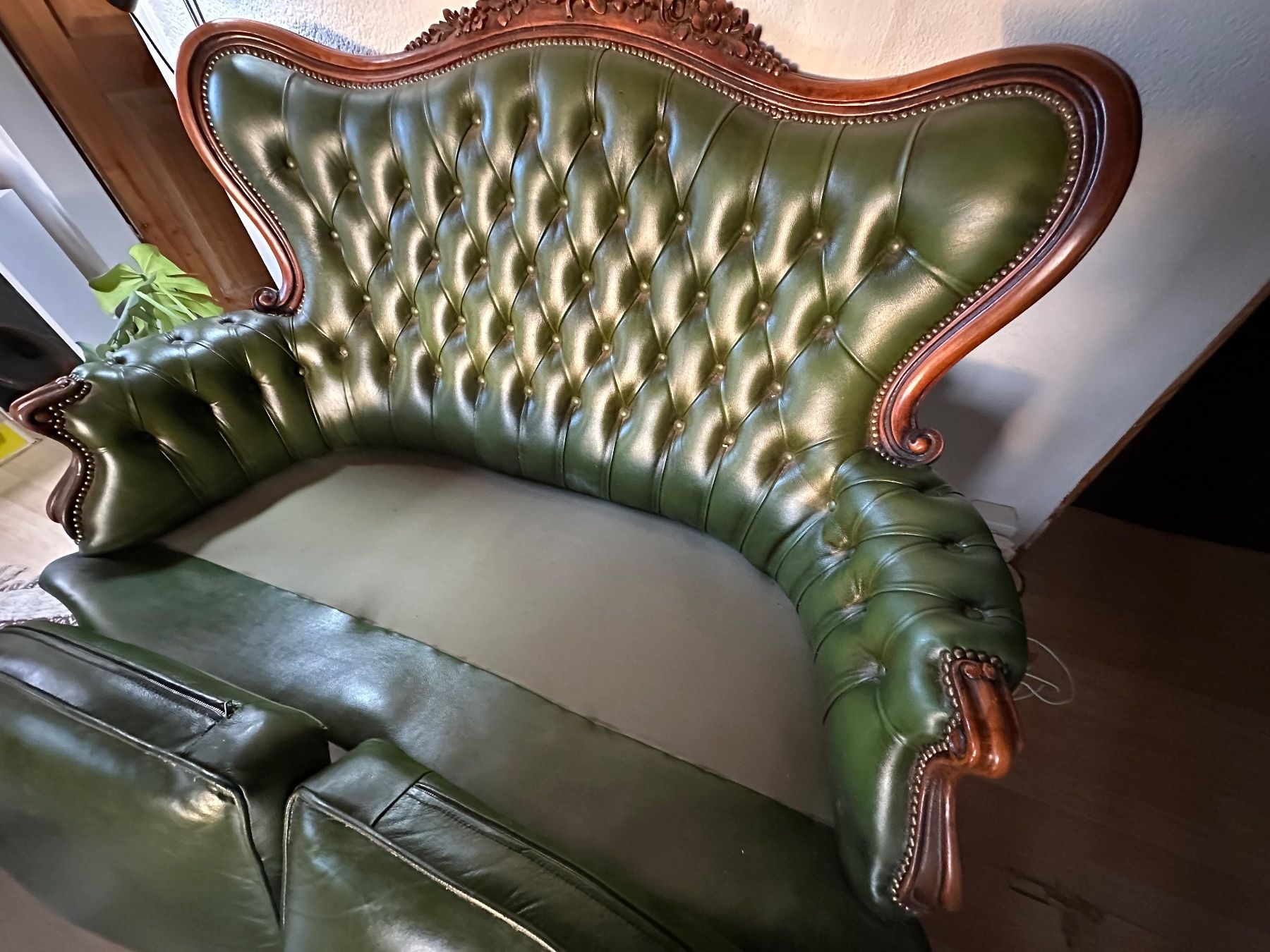 Divani: Louis Philippe Sofa/Ledersofa/Chesterfield – Usato da Herrliberg venduto da fregatte01 2