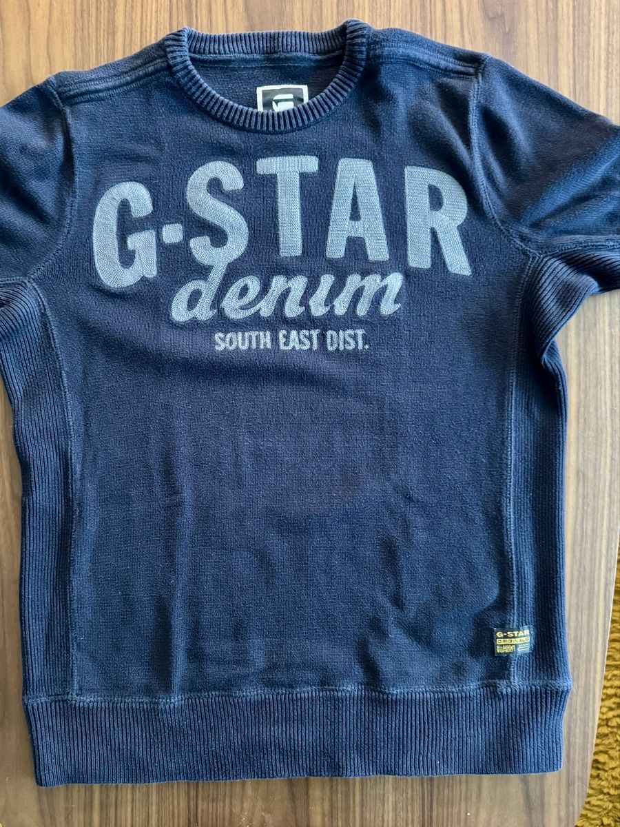 G-Star Pullover & Sweatshirts: G-Star Denim Herren Pullover, Dunkelblau – Gebraucht aus Pfungen von Cra87