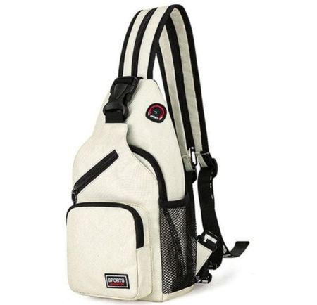 USB-Umhängetasche Sacoche Sport cremefarben