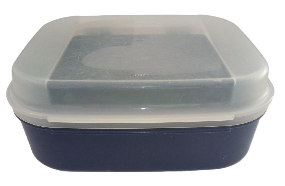 TUPPERWARE Sandwich-Box Lunchbox Brotbüchse in Blau (Gebraucht) in ...