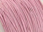 Baumwollfaden gewachst Rosa / 10 Meter