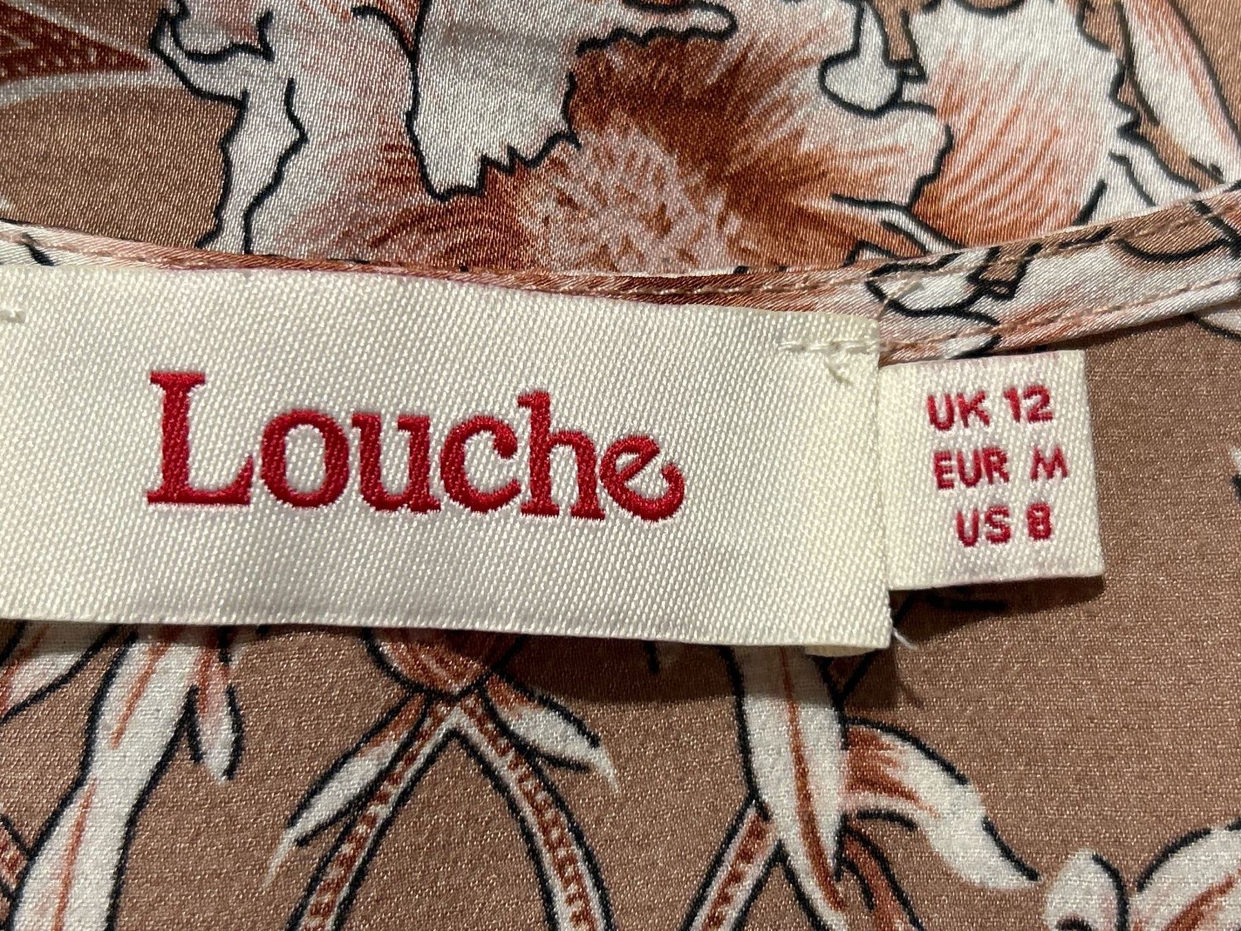 Vestiti: Kleid hellbraun mit Blumenmuster von Louche Gr. M – Usato da Brunnen venduto da Nala2929 8