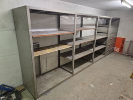 Lista Schwerlast Regal mit Schubladen 530x74cm H: 200cm
