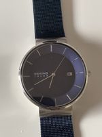 Bering Solar Herrenuhr Edelstahl blau gebraucht