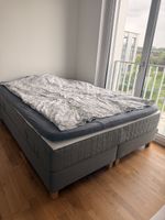 Boxspringbett, 160x200cm, Grau, Top Zustand