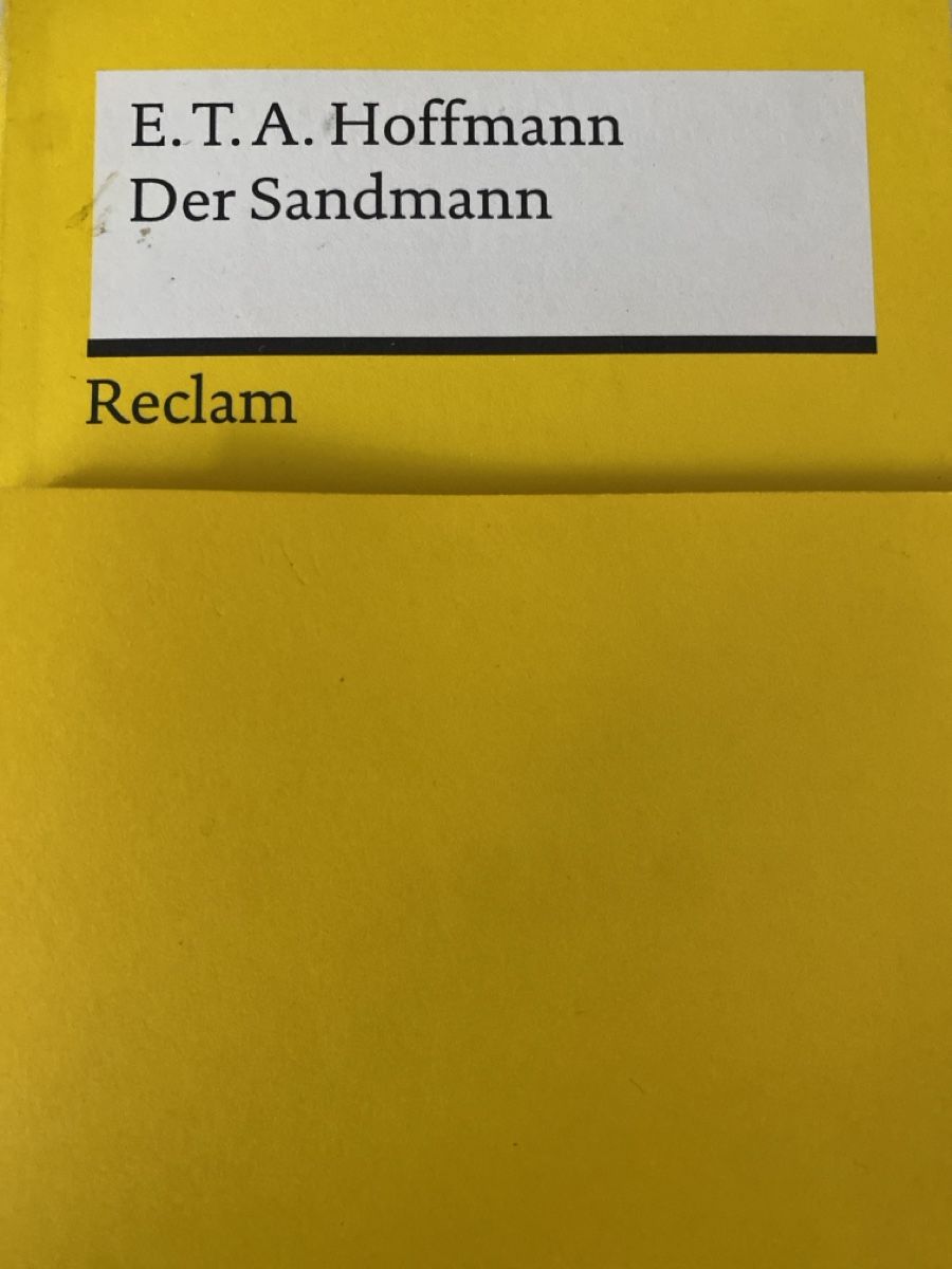 Libri: Reclam Buch - Der Sandmann von E.T.A. Hoffmann – Usato da Oberengstringen venduto da yae_r67h