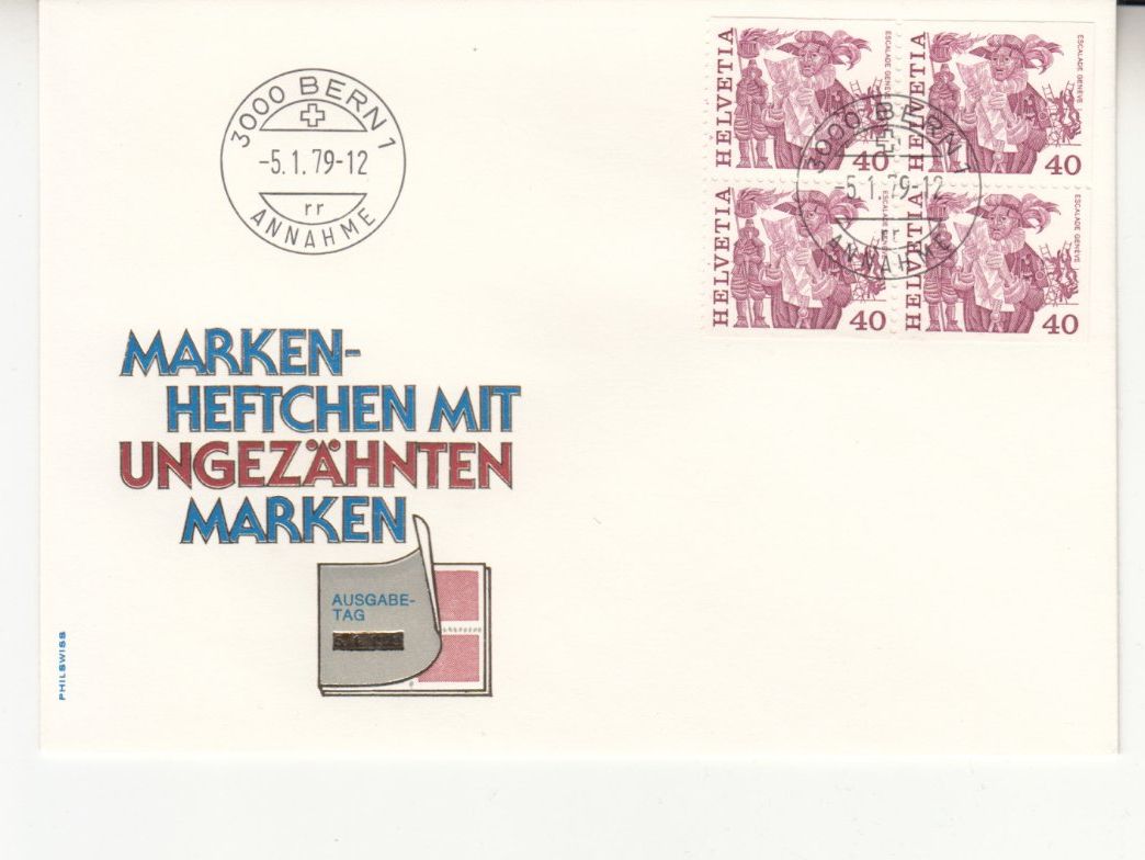Tutti i francobolli: SBK 595MH - 598MH FDC Philswiss – Usato da Bürglen TG venduto da StampGraf 3