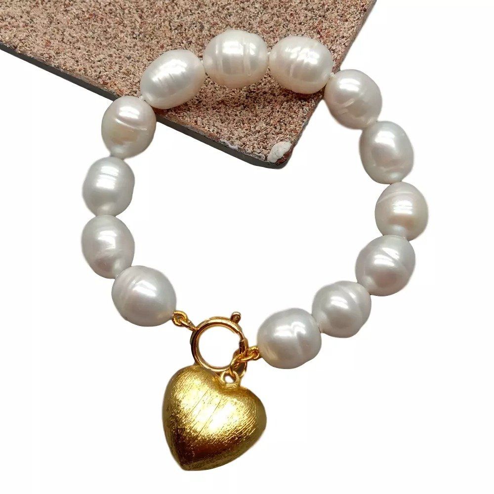 Bracciali & Braccialetti: Herz weiss Lua Perlen Armband Echt Bracelet Coeur Perle – Nuovo (secondo la descrizione) da Prilly venduto da ilyria73 5