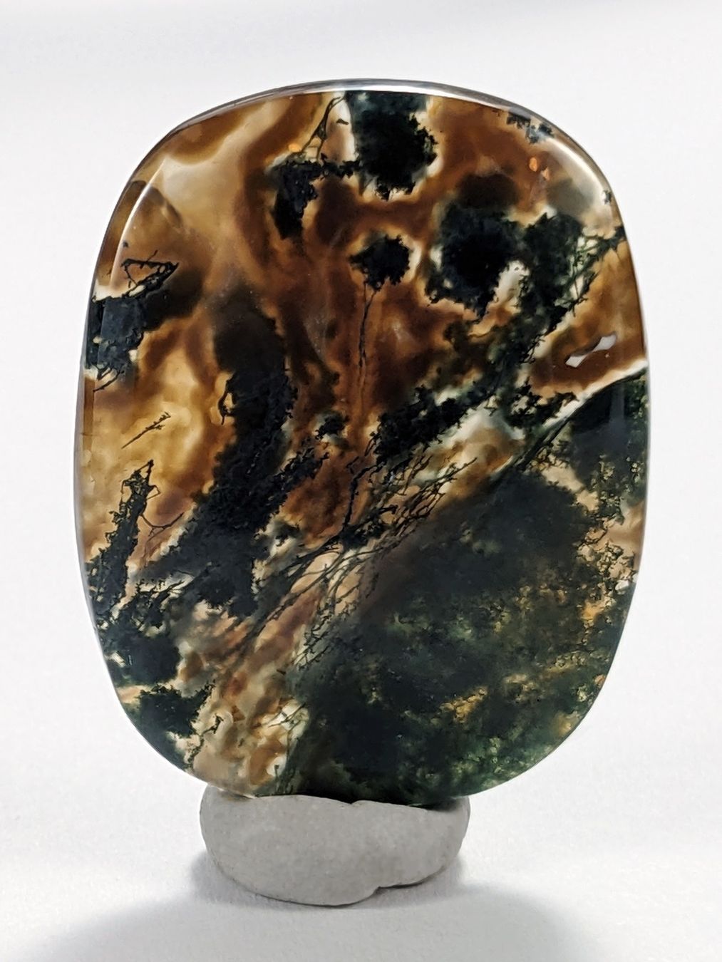 Mineralien & Heilsteine: Moosachat Cabochon 32mm – Neu und originalverpackt aus Meilen von StoneGarden