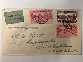 Neuseeland 1931, Erstflug Christchurch - Auckland