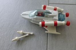 Vintage Space Shuttle Spielzeugraumschiff mit Figuren