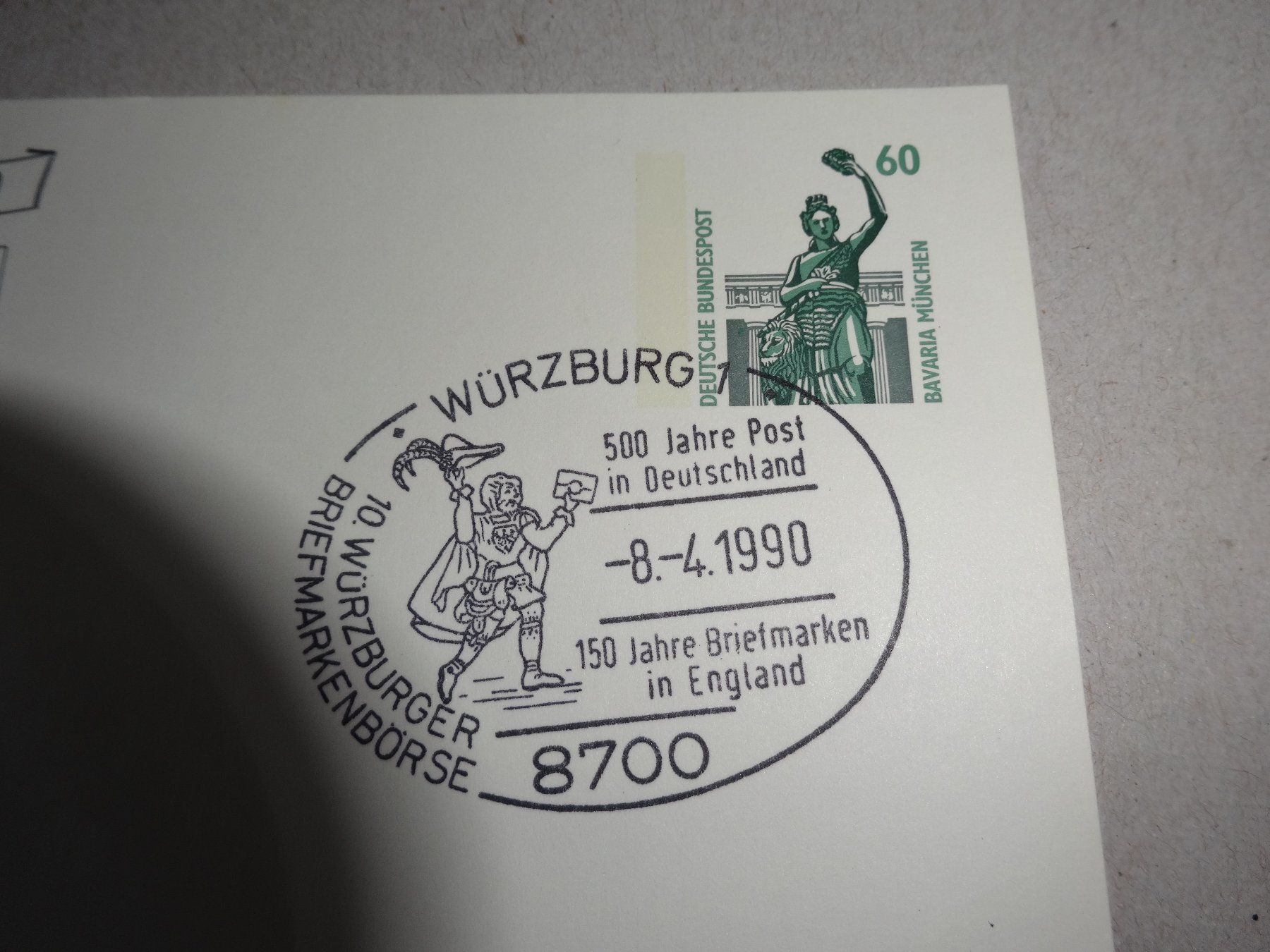 Alle Briefmarken: Ersttagsbrief  Würzburg 8.4.1990 – Gebraucht aus Neerach von jenny062 1