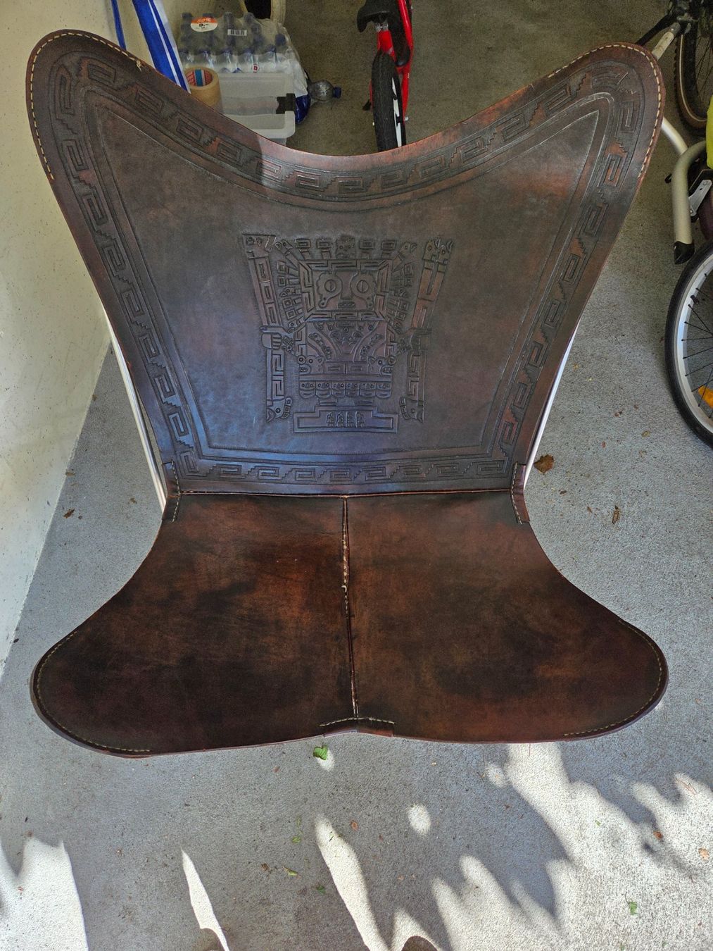 Fauteuils: Leder Butterfly Sessel aus Peru – D'occasion à Baar par XPS0713