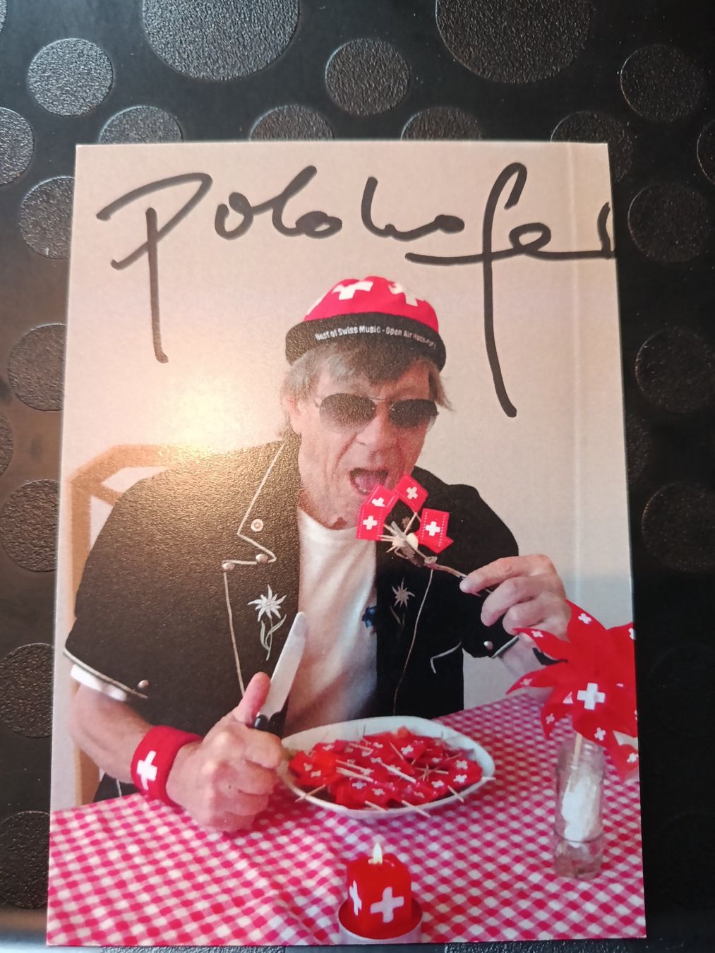 Autogramme: Polo Hofer - handsignierte Autogrammkarte – Gebraucht aus Menziken von Artographs