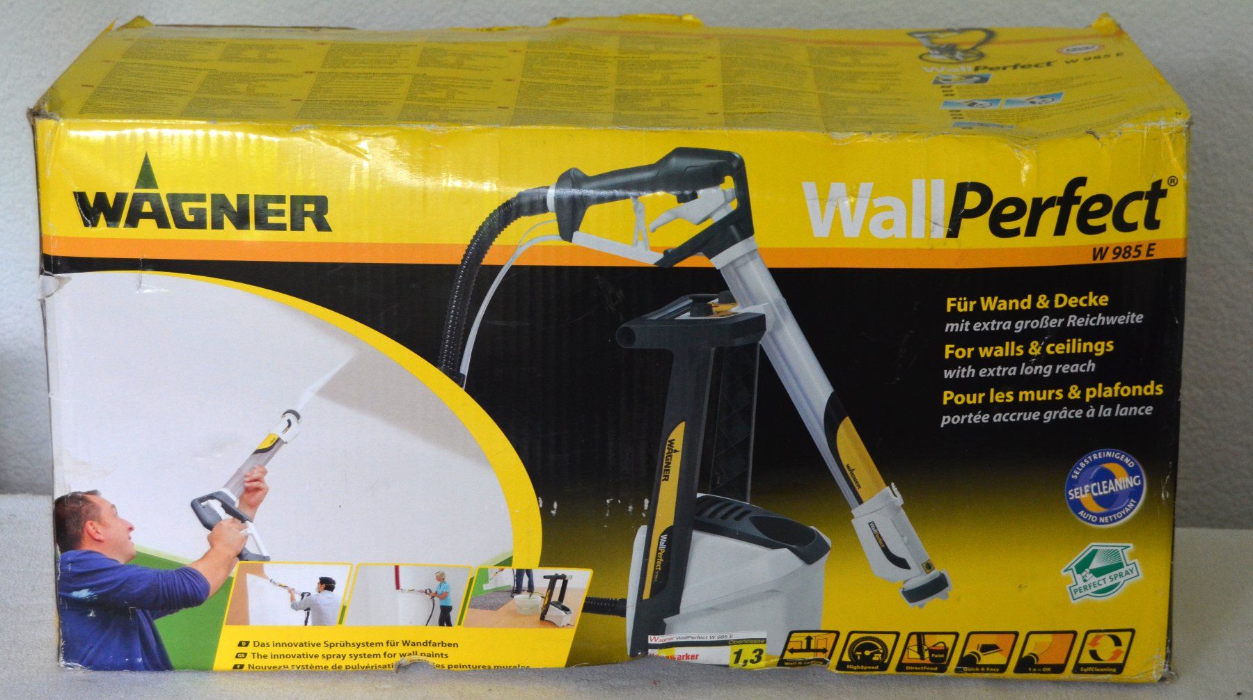 Wagner Tutte le macchine: Wagner WallPerfect W 985 E Farbsprühsystem / pulvérisateur – Usato da Collonges venduto da arashee