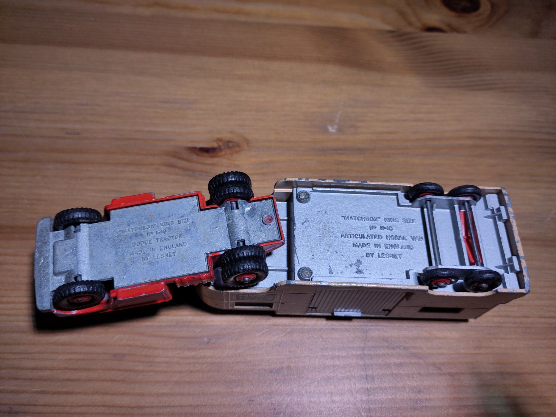 Matchbox Modellini d'auto: Modellauto Matchbox King Size Dodge Tractor, Horse Van – Usato da Bülach venduto da Tiefschlaflos 4