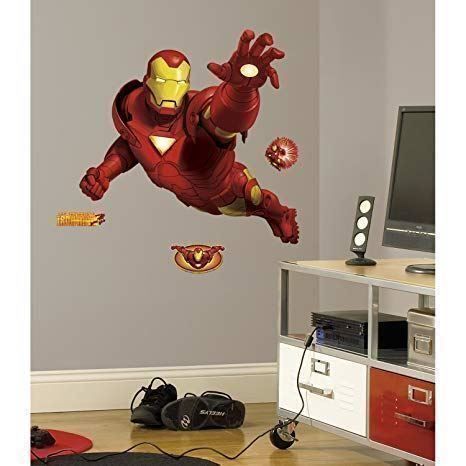Sticker: Marvel - Iron Man Wall Decals >autocollants muraux – Nuovo (secondo la descrizione) da St-Imier venduto da ATTAKSHOP