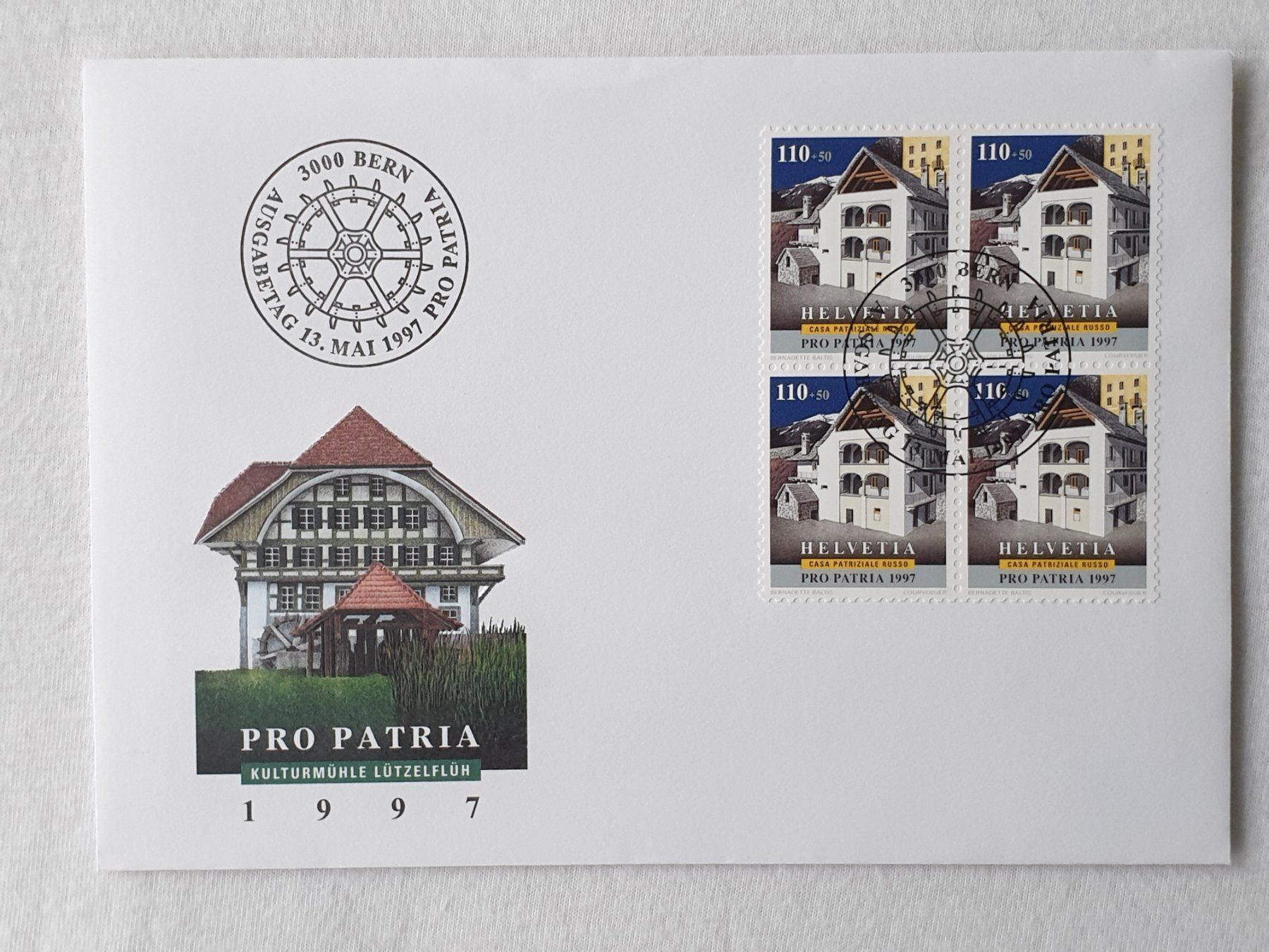Tutti i francobolli: (148)   Pro Patria 1997 mit ET Stempel – Usato da Schwarzhäusern venduto da Inot3 9