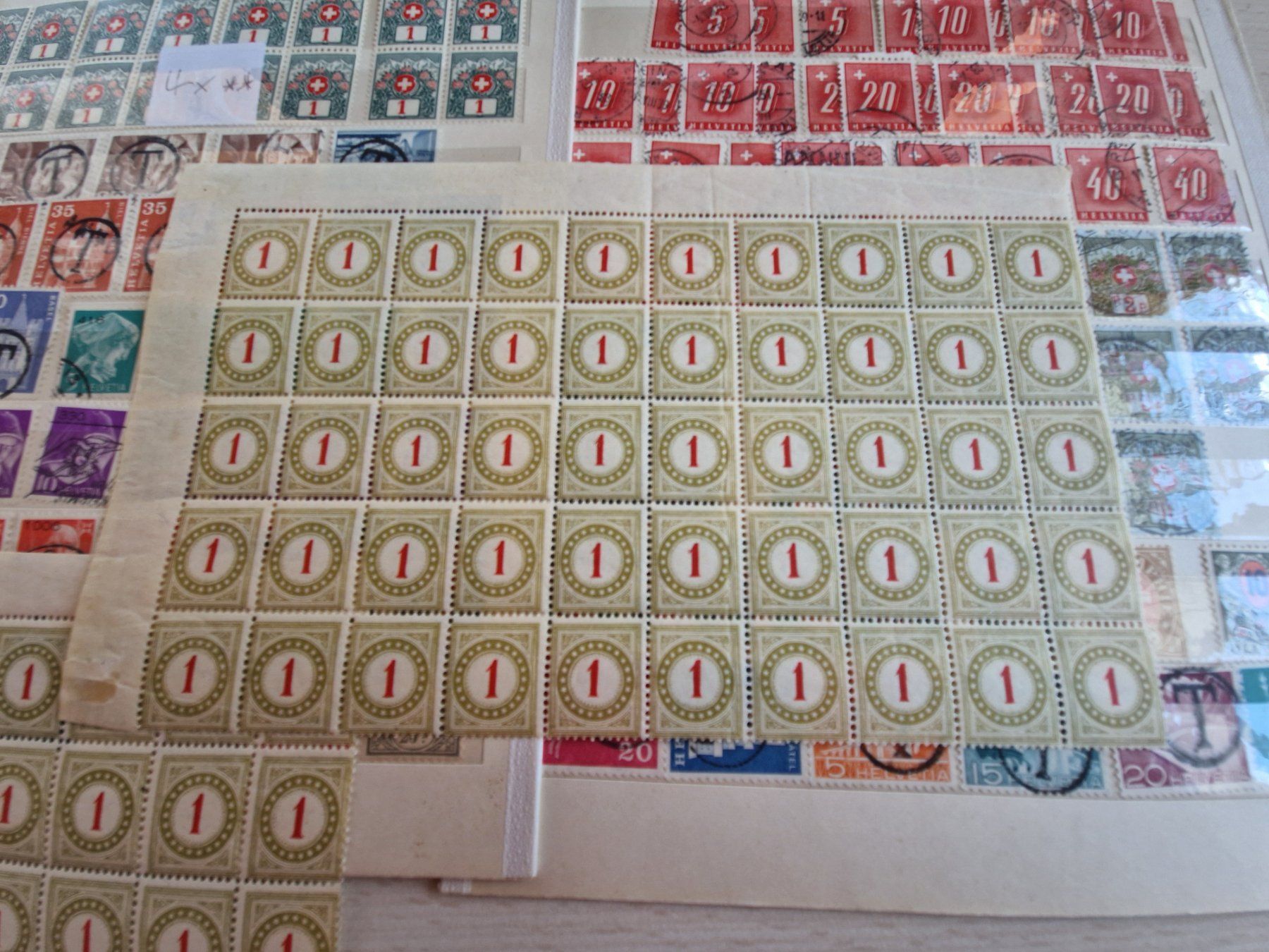 Tous les timbres: Ansammlung CH - Fundgrube, ab 1.- – D'occasion à Burgdorf par Glossy01 1