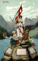 Zürich. Eidg. Schützenfest, Allegorie der Helvetia