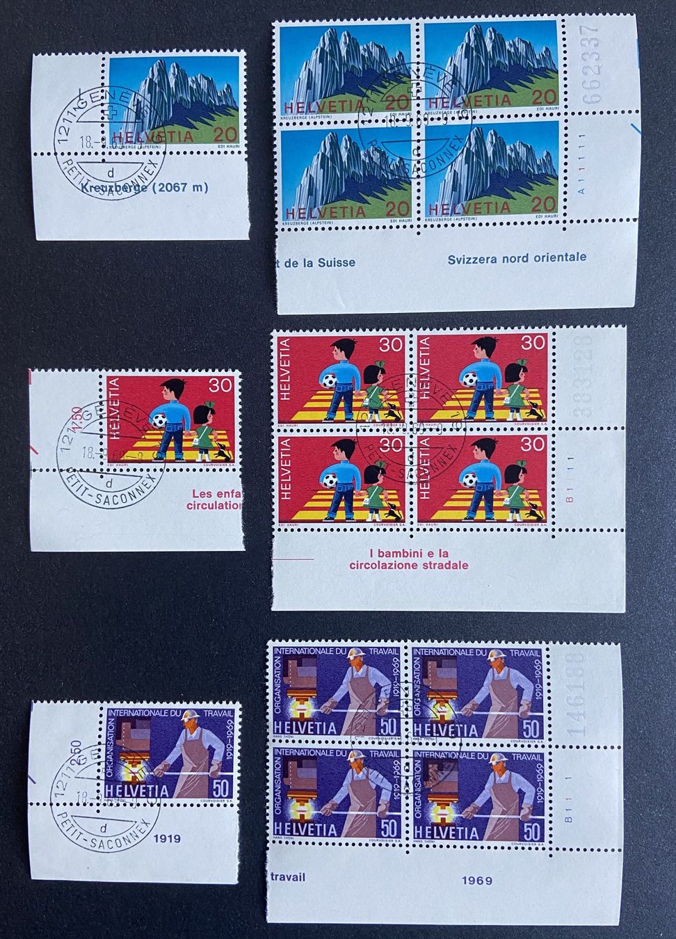 Alle Briefmarken: Satz ET Freimarken  4er Blocks+Einzelmarke – Gebraucht aus Böckten von Hansi36