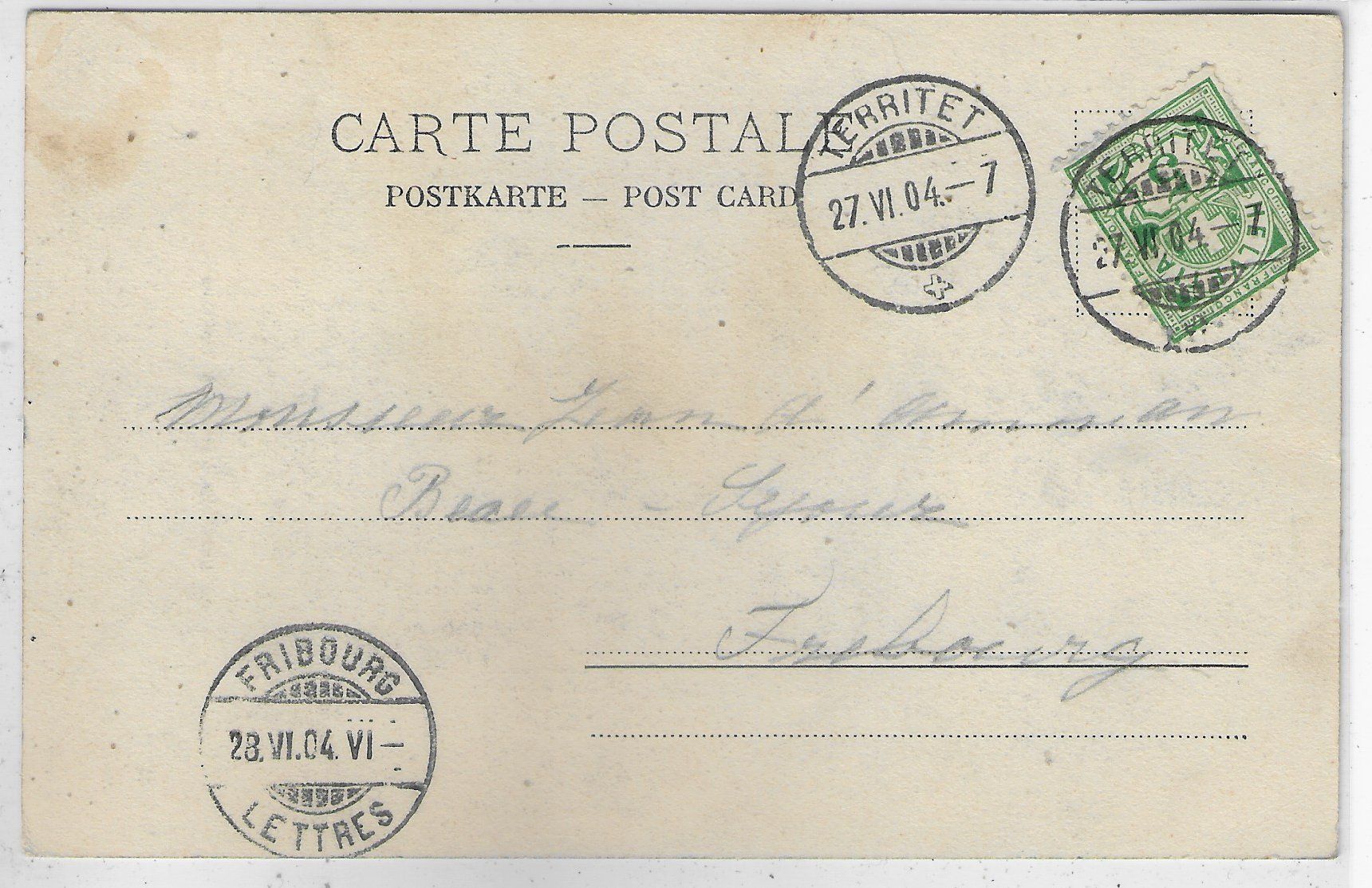Cartoline postali: Au bord du Leman a Territet – Usato da Ettingen venduto da Kartenplanet 1