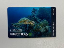 CERTINA Certificate