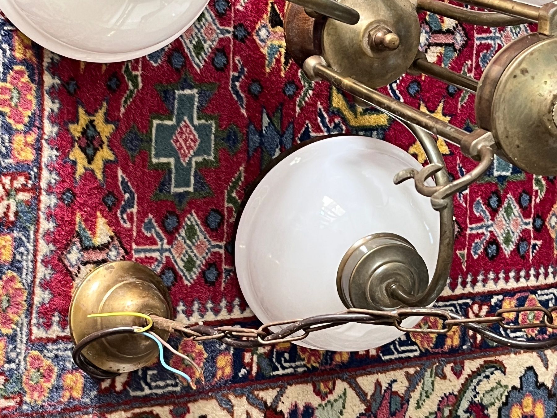 Lustres & lampes de plafonds: Dreiarmige Hängelampe  -  Deckenlampe – D'occasion à Stetten AG par Brissago25 3