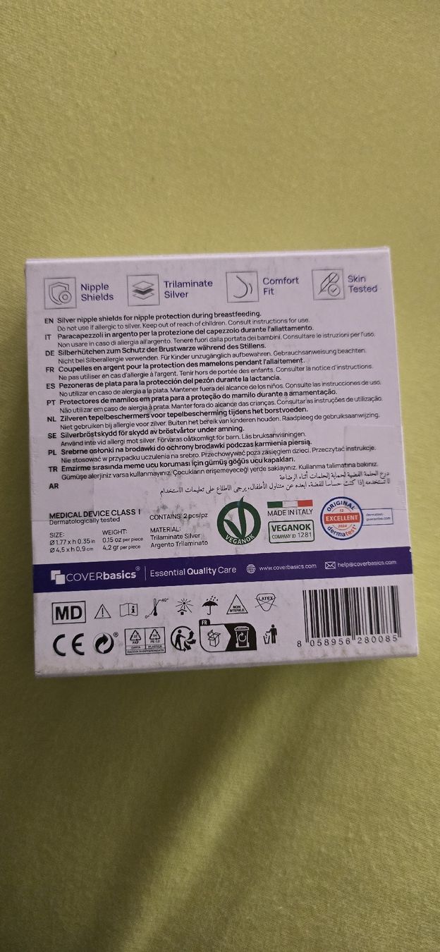 Stillzubehör: NEU COVERbasics Silver Cups Schutz Brustwarzen – Neu und originalverpackt aus Seuzach von Verano_2026 1
