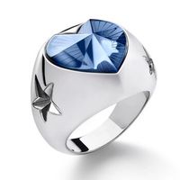 Bague BACCARAT-Paris „Étoile de mon Cœur“, Argent & Cristal
