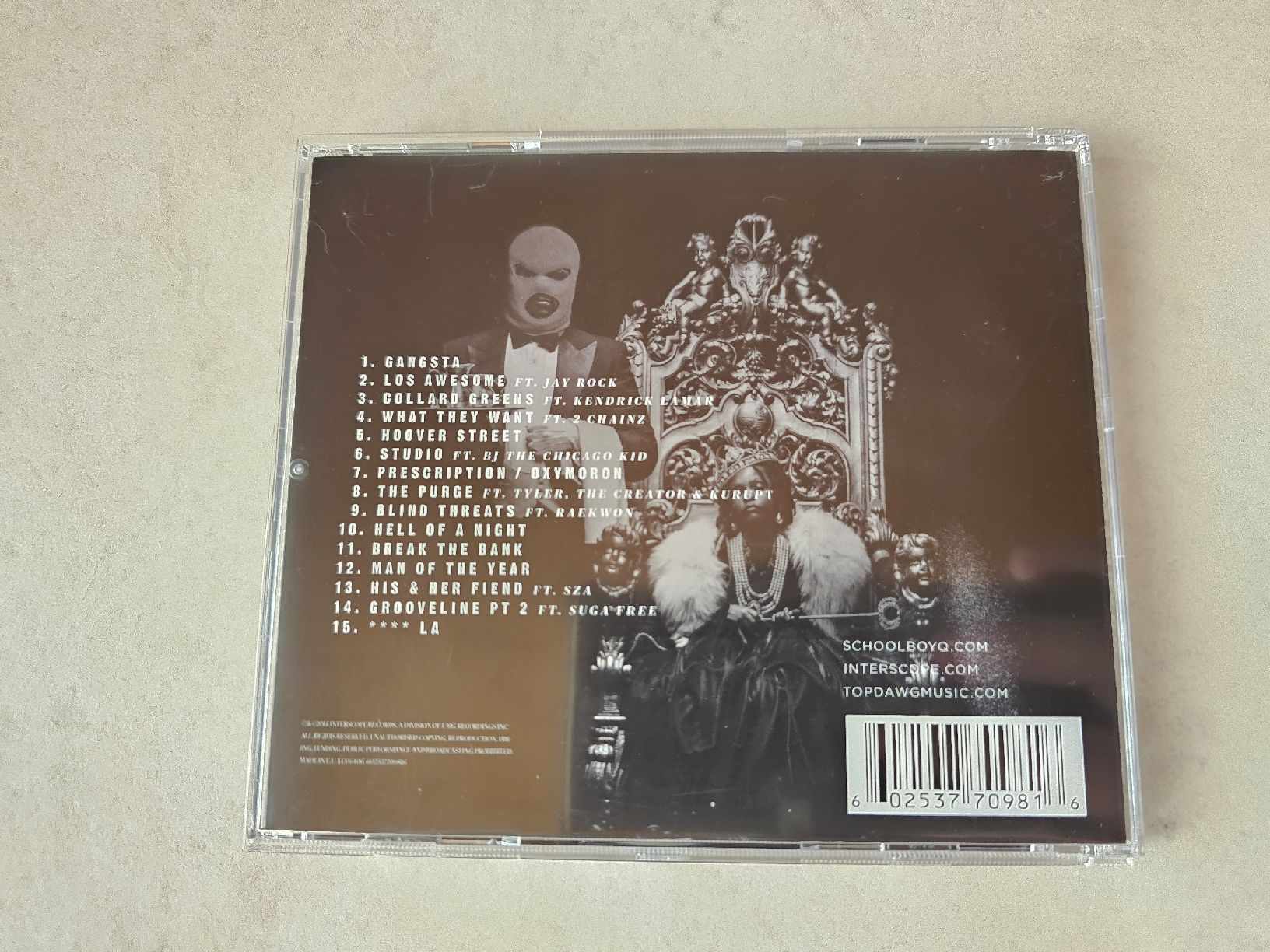 CDs: Schoolboy Q  -  Oxymoron – D'occasion à Schneisingen par backstore24 1